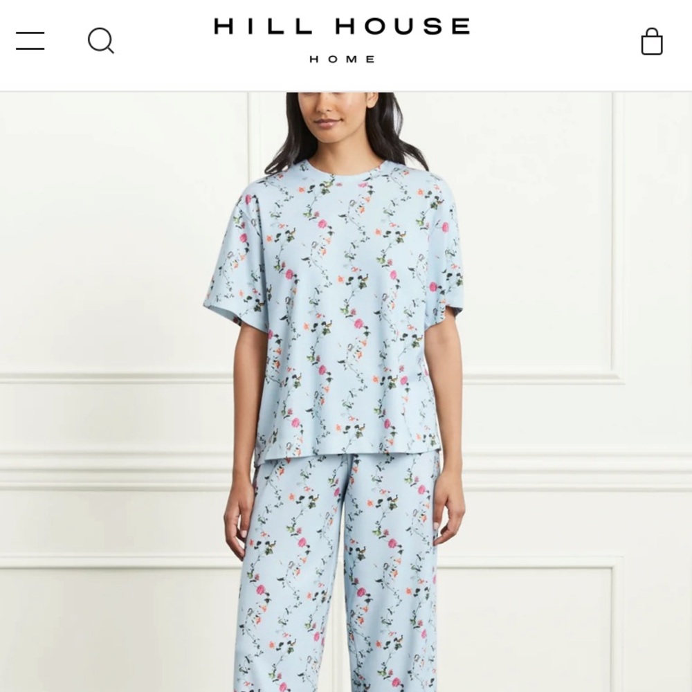 Hill House Charlotte sleep tee in Floral Pond